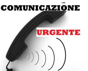 Comunicazione urgente RIFATTO